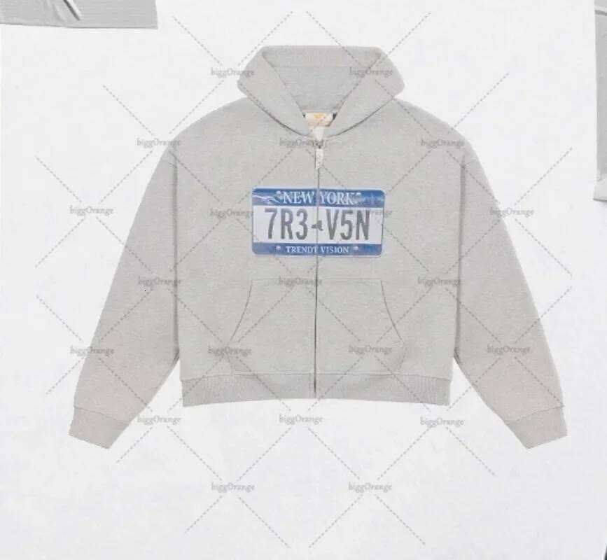 Y2K Retro Zip Up Hoodie Hip-Hop Printed Letter Casual Streetwear For Men And Women Gothic Harajuku Fashion Oversized Sweatshirts