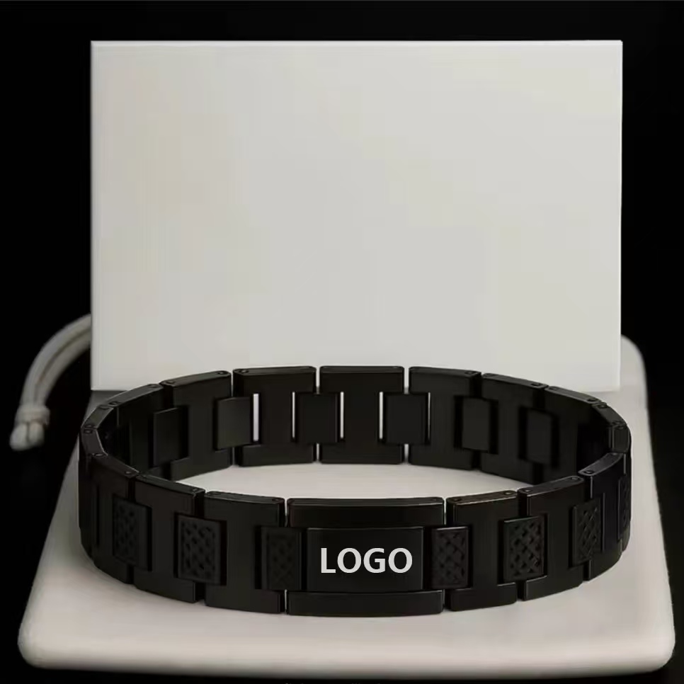 new designer style lacotse crocodile pattern bracelet featuring a titanium steel strap that is nonfading and adjustable making it a perfect gift