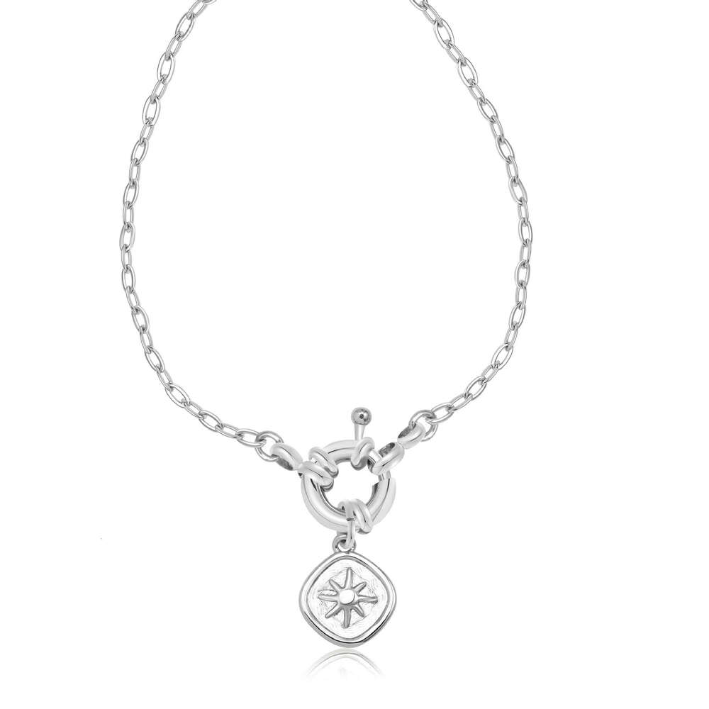 Fashion New Irregular Copper Gold-Plated Design Niche High-End Light Luxury Pendant Necklace