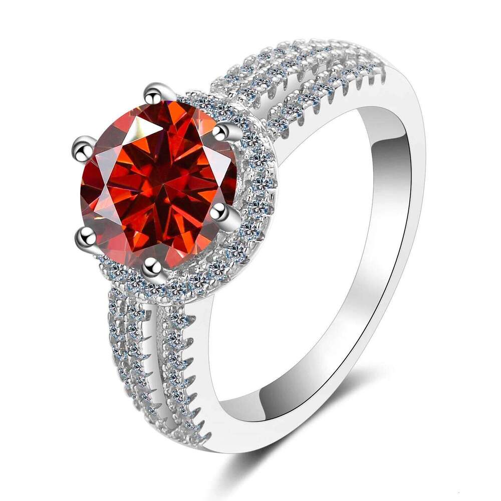 2 Ct Moissanite Ring for Women Anniversary commemoration Gorgeous Jewelry Gifts 100% 925 Sterling Silver 65b