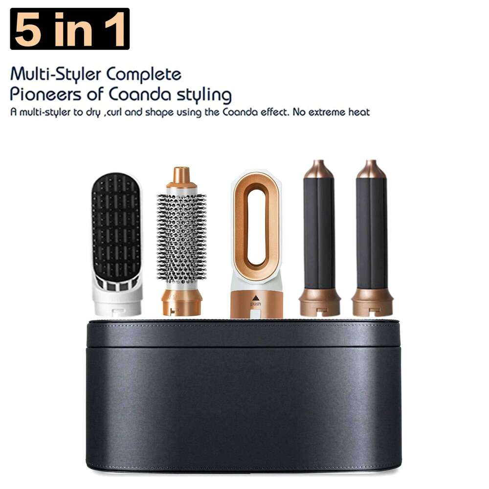 5 In 1 Multifunctional Hair Dryer Straightener Curling Iron With Brush Hot Air Comb Styling Set VMS