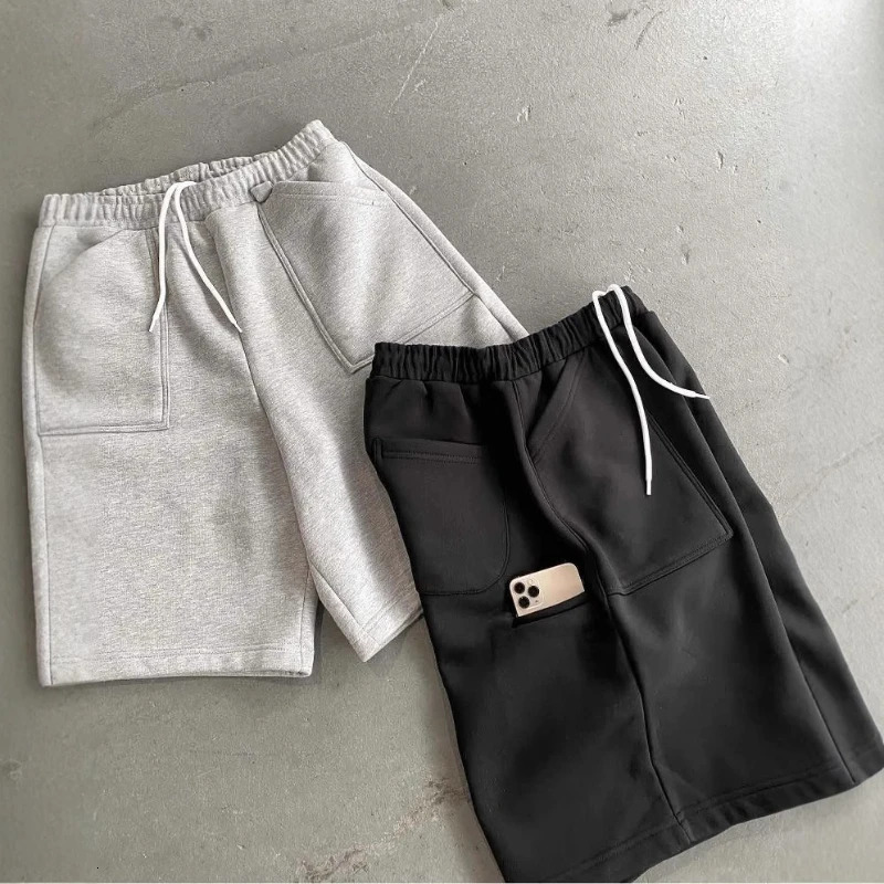 Harajuku street simple men sports pants ins versatile loose five-point pants short casual pants men shorts 251223