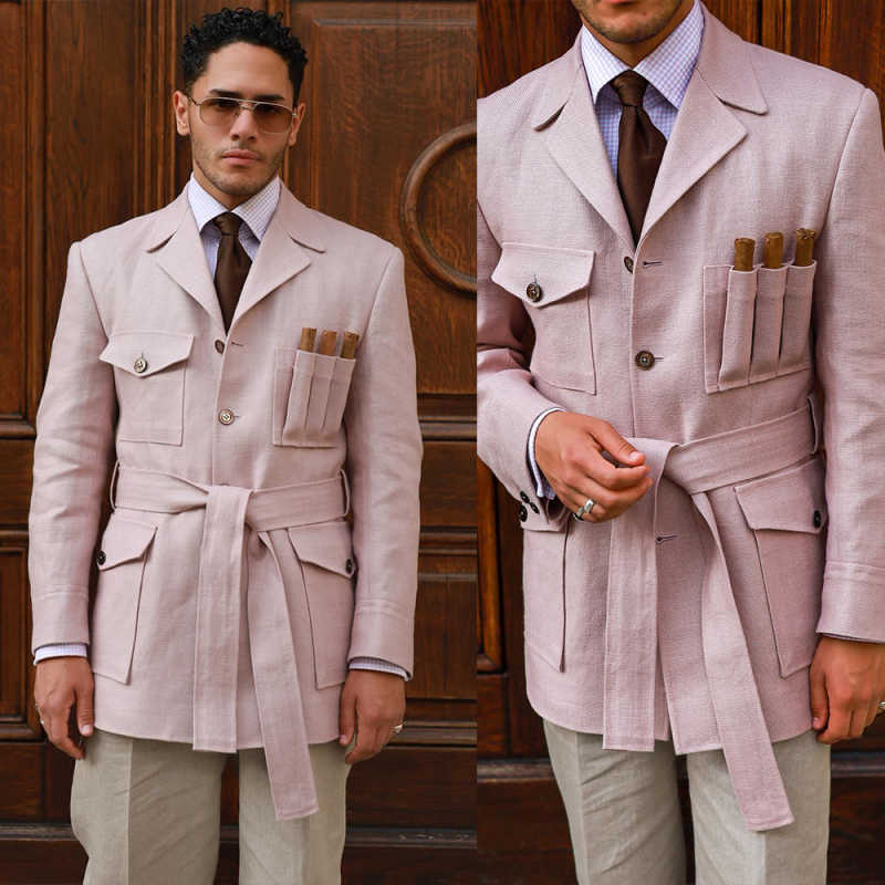 Modern Men's Suit 1 Pieces Jacket Notch Lapel Single Breasted Casual Occasion Office Commuting Customized