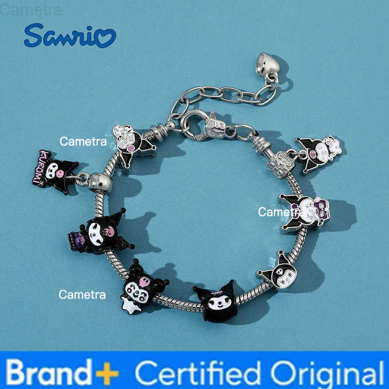 Sanrio Kawaii Kuromi Charms Bracelet Cute Kuromi Bangles for Women Luxury Chains Y2k Jewelry Bracelet Party Accessories H251229