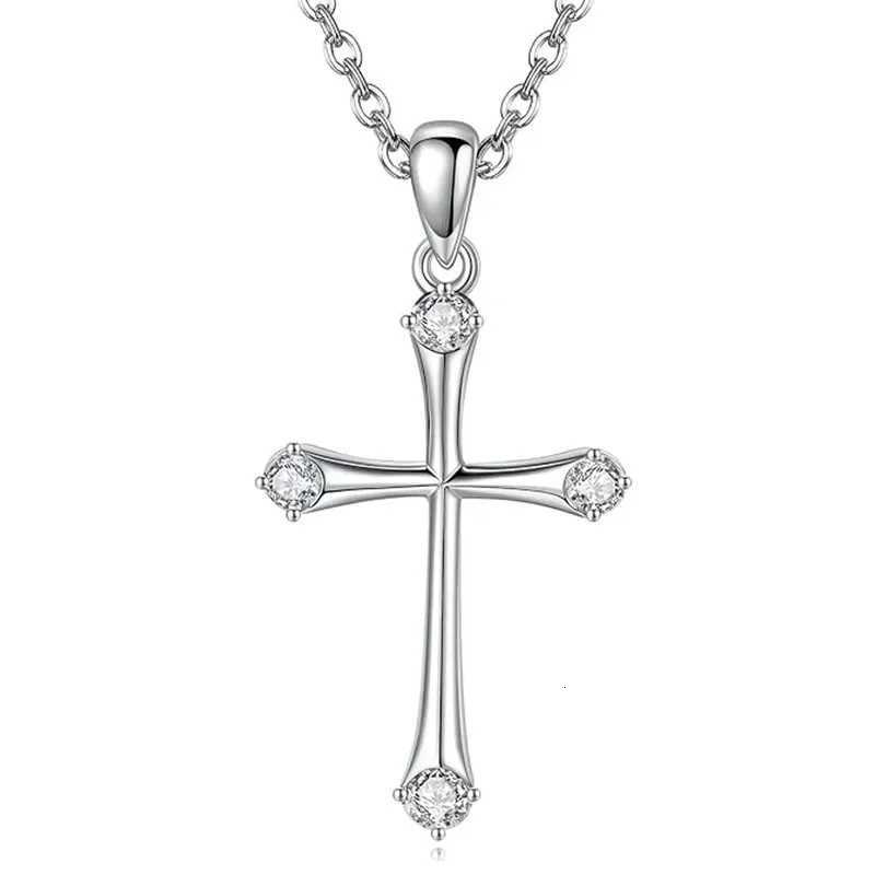 Huitan Minimalist Style Cross Pendant Necklace for Women Versatile Daily Devout Neck Accessories Trendy Halloween Party Jewelry Y251227