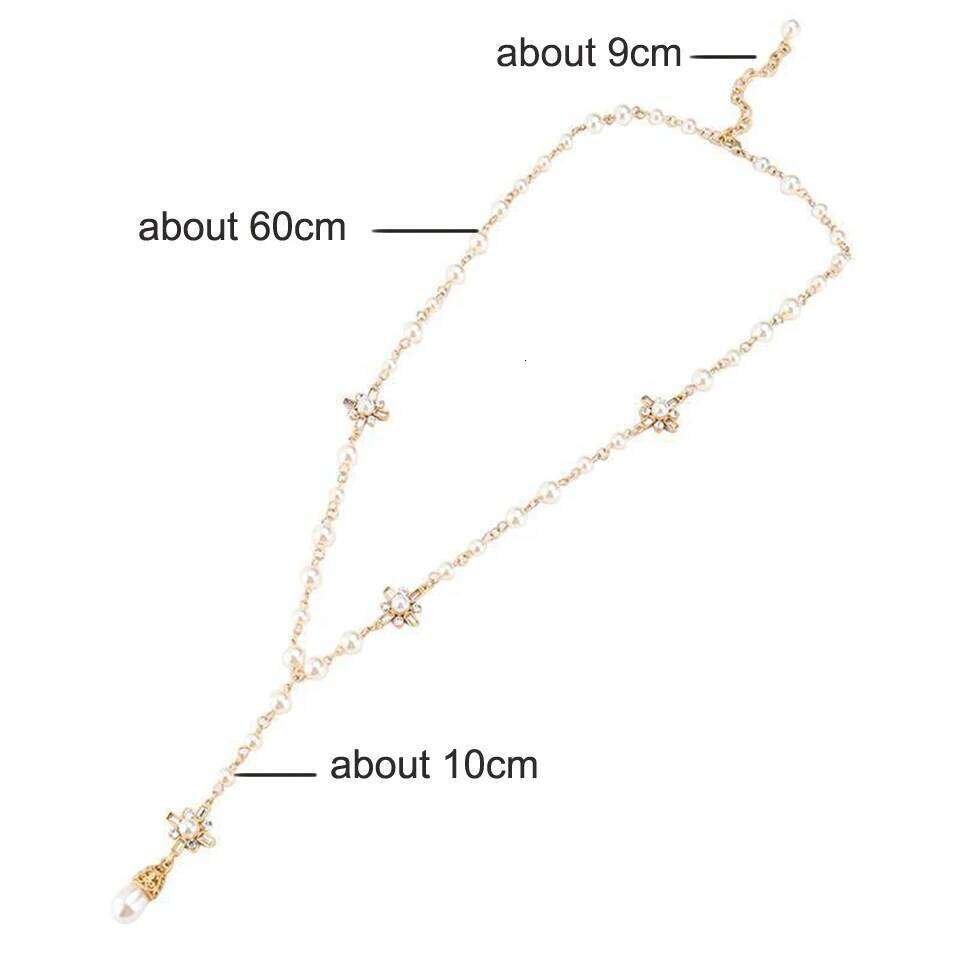 ZAKOL Elegant Long Pendant Necklace for Women Luxury Imitation Pearl Sweater Chain Party Accessories