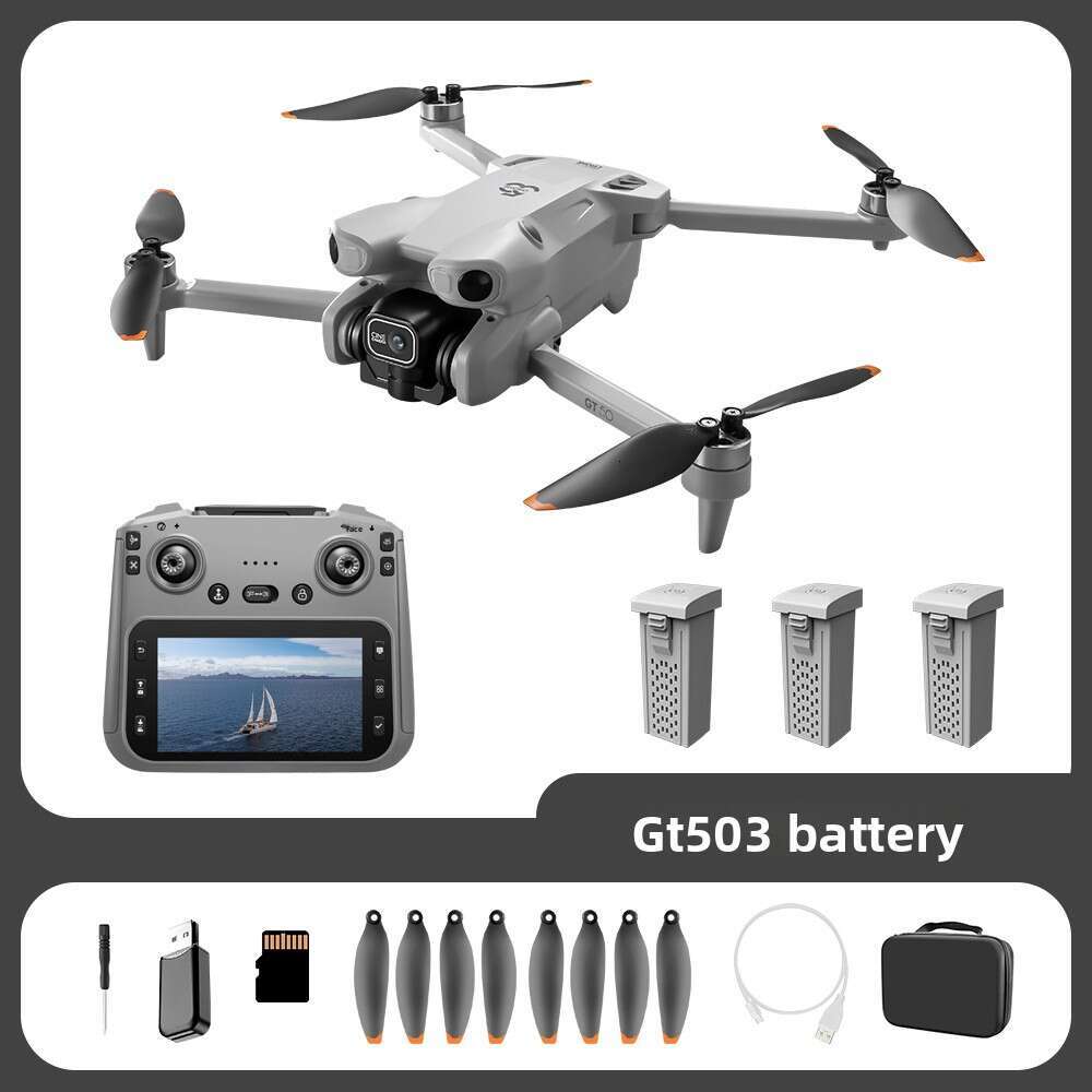 GT50 Remote Control Large Screen HD Aerial Photography Brushless Obstacle Avoidance Quadcopter Toy Aircraft Drone Kuhangxin
