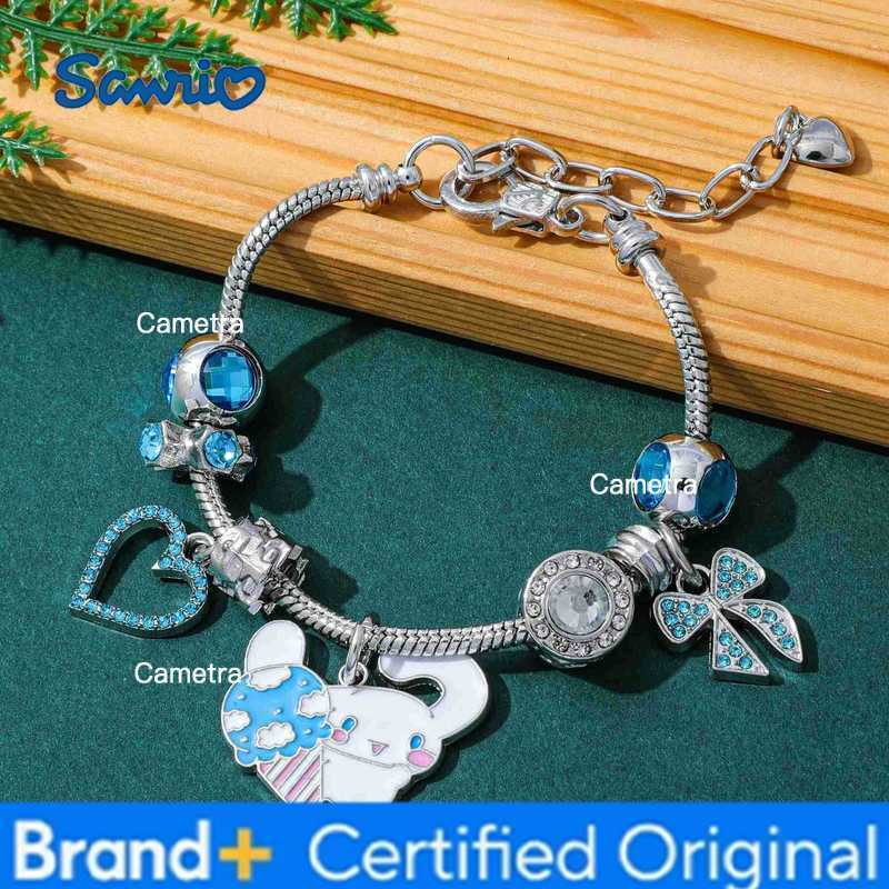 Sanrio Cinnamoroll Figure Inspire Bracelet Sweet Cartoon Rhinestone DIY Accessory for Girl Birthday Jewelry Gift H251229
