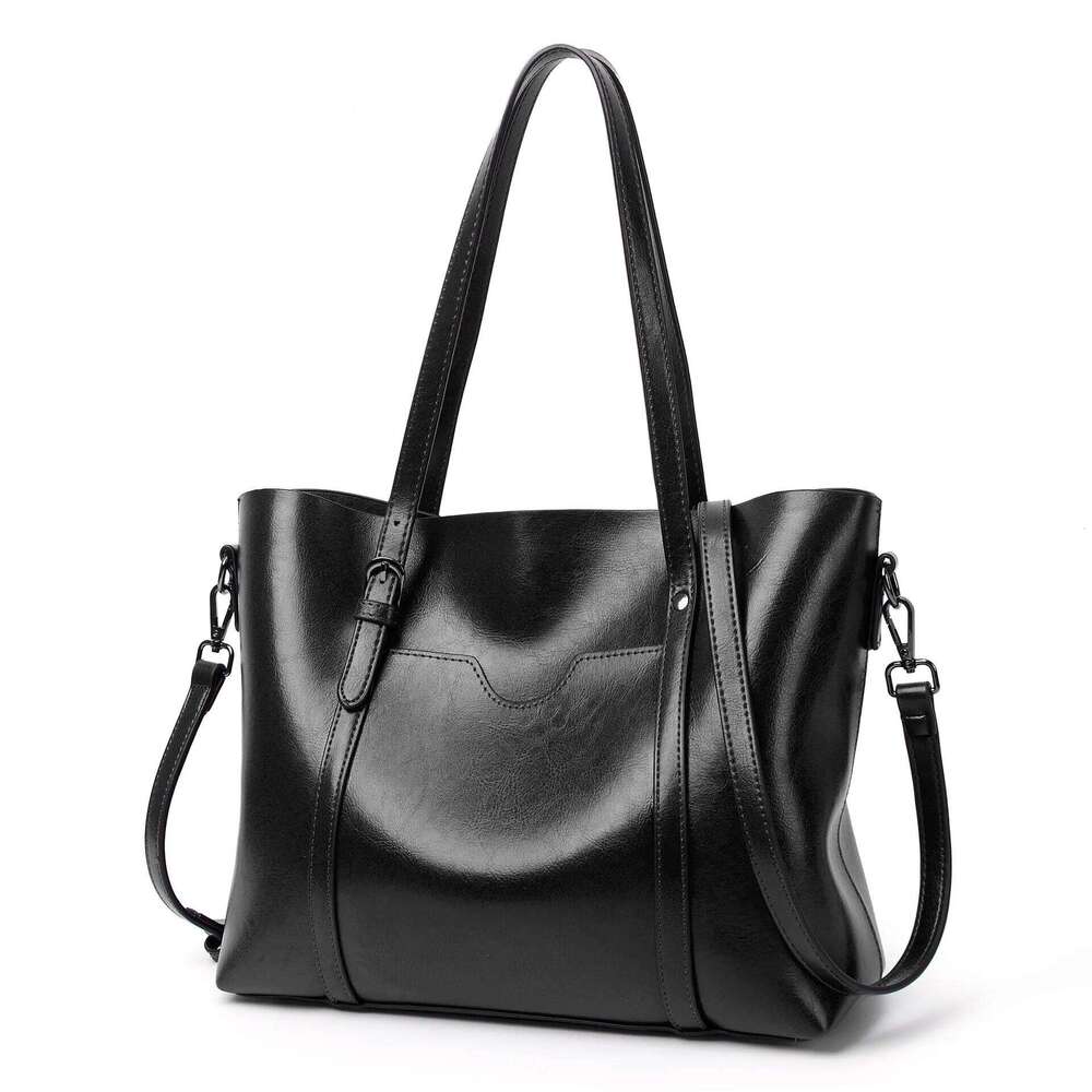Women's Genuine Leather Tote Bag, Waterproof Multi Purpose Casual Shopping Outings Work Handbag Women Shoulder Crossbody Bags