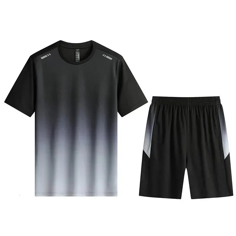 Running Sets Men Sportswear Short sleeve Clothes Fitness Basketball tennis Soccer Plus Size Gym Clothing 2 pieces Sports Suits 251219