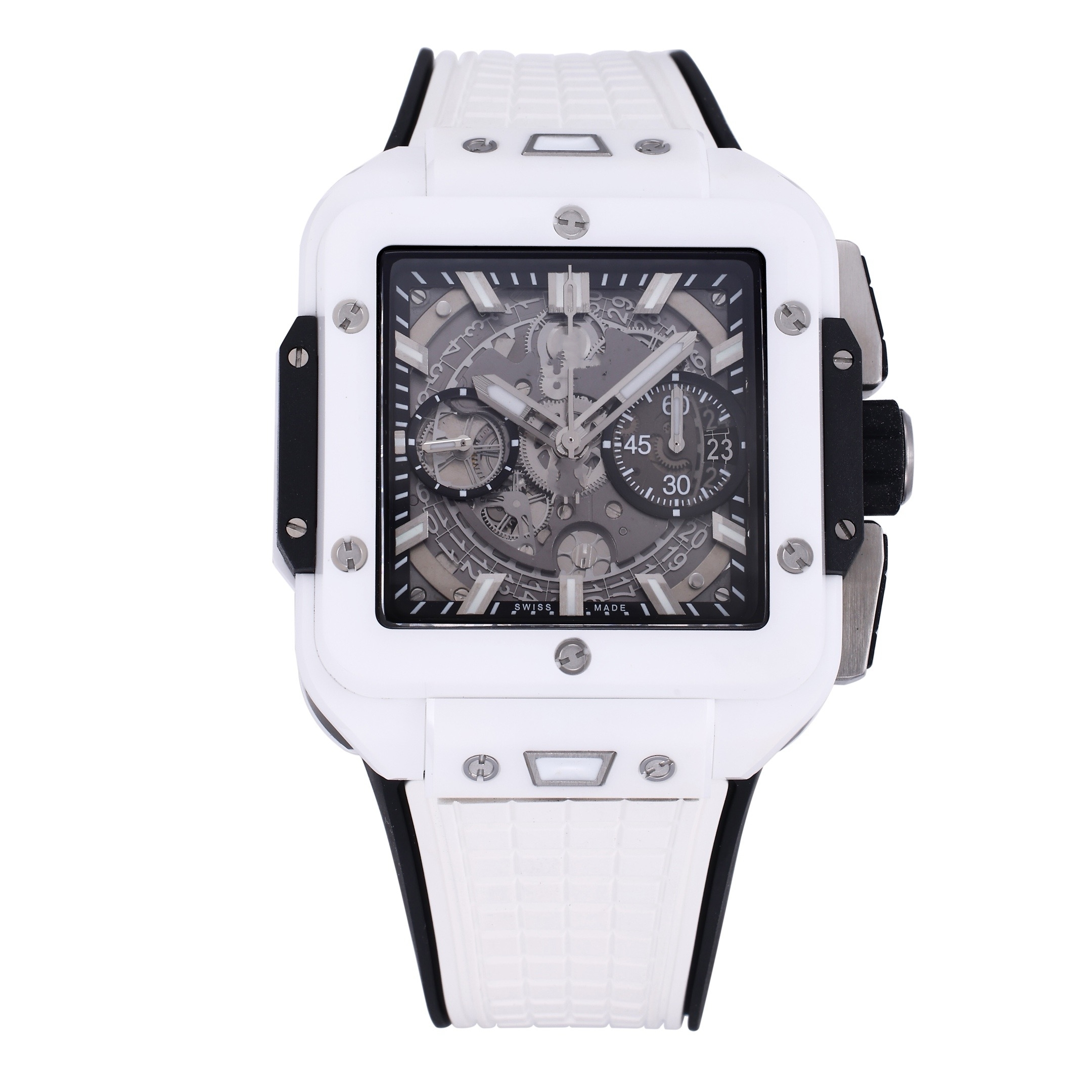 BBF watch 42mm diameter 1280 movement Sapphire glass mirror Titanium case Natural rubber strap