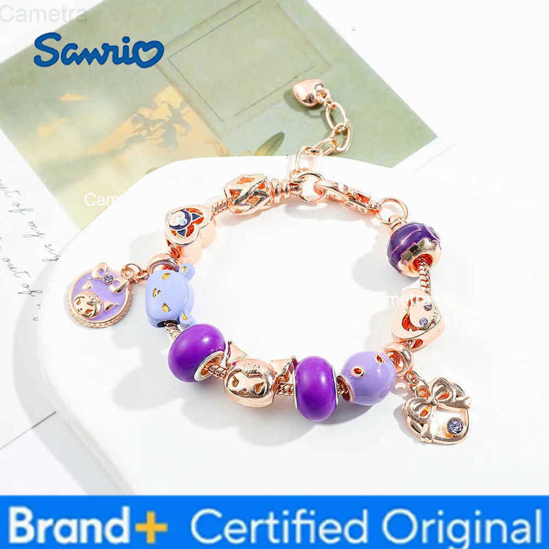 Sanrio Sanrioed Melody Kuromi Cartoon Kawaii Charm Bracelet Men Women Fashion Bangle Birthday Gifts Toy H251229