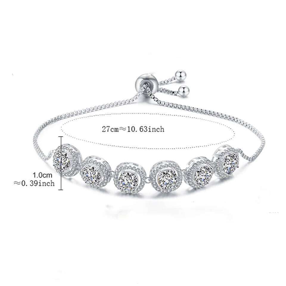 ZAKOL Classic Clearance Clear AAA Cubic Zirconia Adjustable Bracelet for Women Sliver Color Geometric CZ Wedding Jewelry