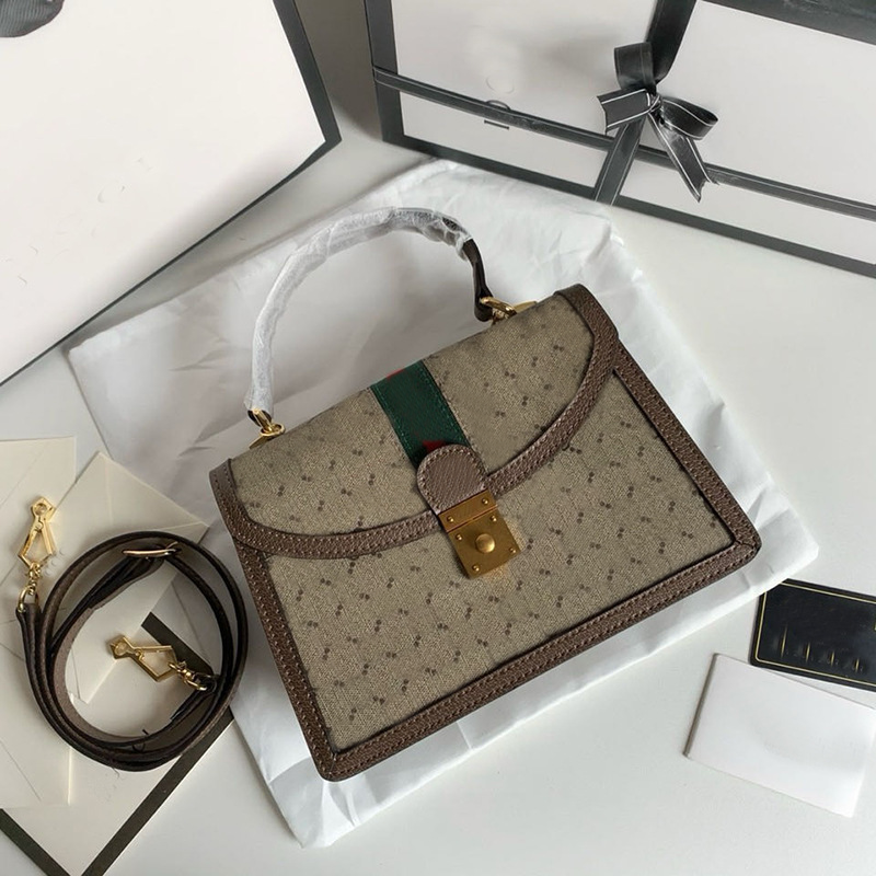 Designer bag top Luxury Bag Premium Vintage Leather Top Handle Bag Classic Retro Floral Print Crossbody bag Shoulder bag Multi color splicing Handbag bags