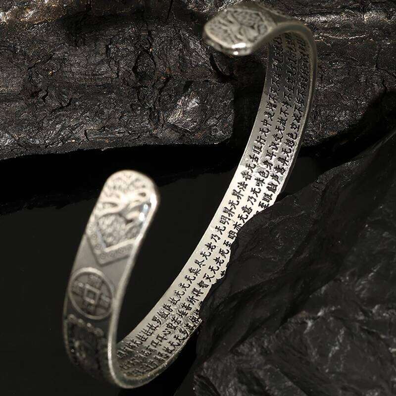 ZAKOL Hiphop Rock Feather Wing Cuff For Men Boys Silver Color Metal Wristlet Bracelets Festival Jewelry Gifts