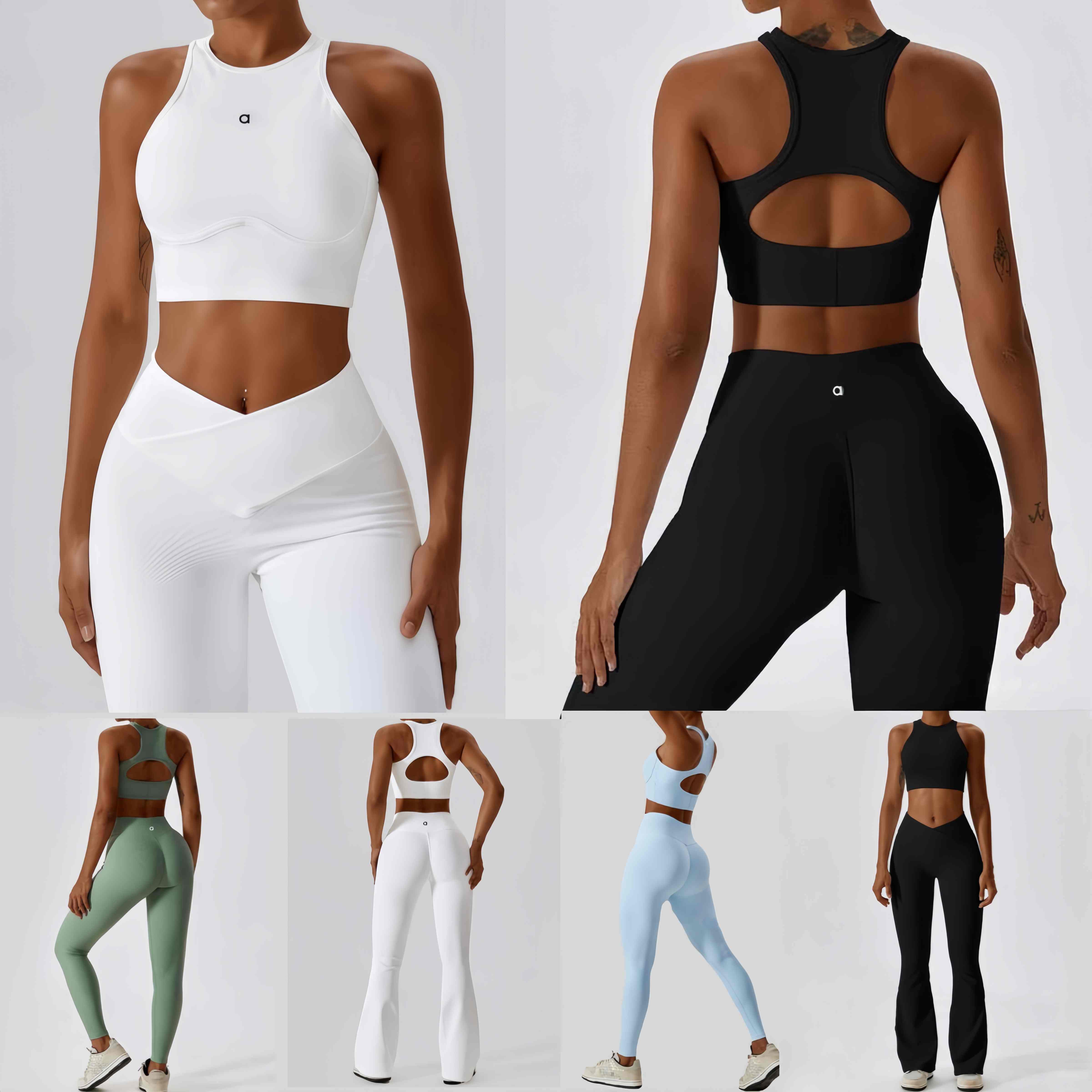 2026 new yoga wear - bra and pants Fashionable comfortable tight-fitting breathable and quick-drying. set Yoga wear suitable for various sports Alonessitys women.