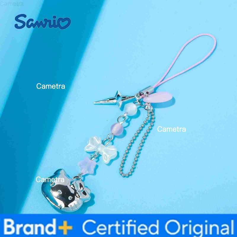 Sanrio Kawaii Cat Bowknot Star Charm Phone Chain Cute Cartoon Kitty Pendant Keyring Bag Keychain Cosplay Props Jewelry Gift H251229
