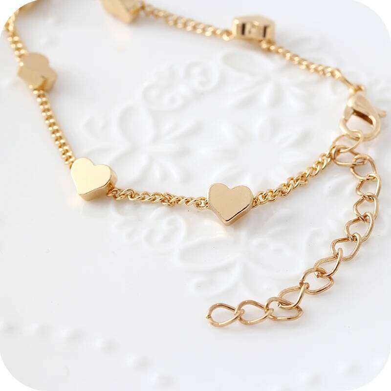 L151 HOT Sale Women LOVE Heart Star Bracelets Infinity Minimalist Jewelry Summer Beach Boho Dainty Pulseras Mujer 25H1229