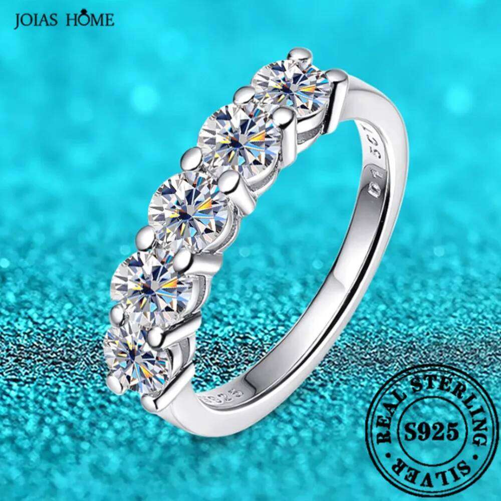 White Gold D Color 4mm Moissanite Ring for Women 1.5CT Stone Match Diamond Wedding Band Bride S925 Sterling Silver GRA a6f