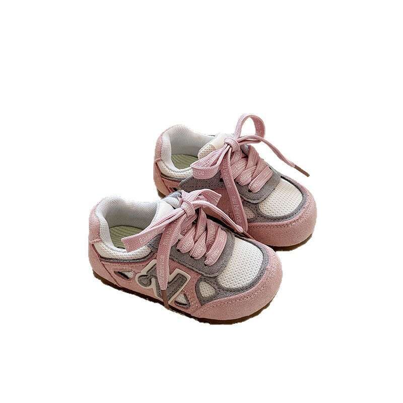 Children's Training 2025 Spring and Autumn New Korean Style Girls' Soft Sole Casual Sports Boys' Sneakers Forrest Gump Shoes