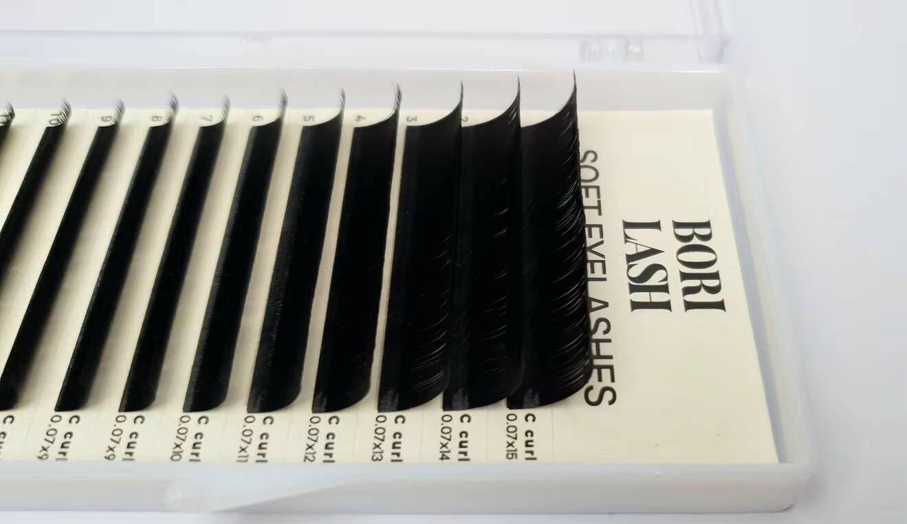 best quality handmade Soft Eyelashes skin friendly and comfortable ultra light comfortable to wear all day BORI KOREA