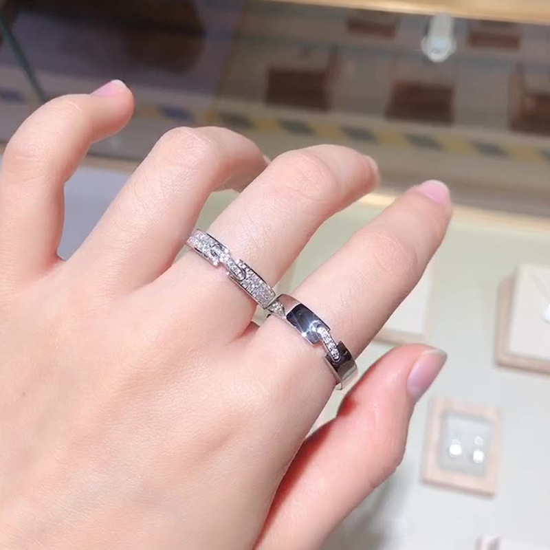 Exquisite Moissanite Couple Ring With Lifelong Matching Ring Simple Wedding Proposal Ring Boutique Love Birthday Gift Ring