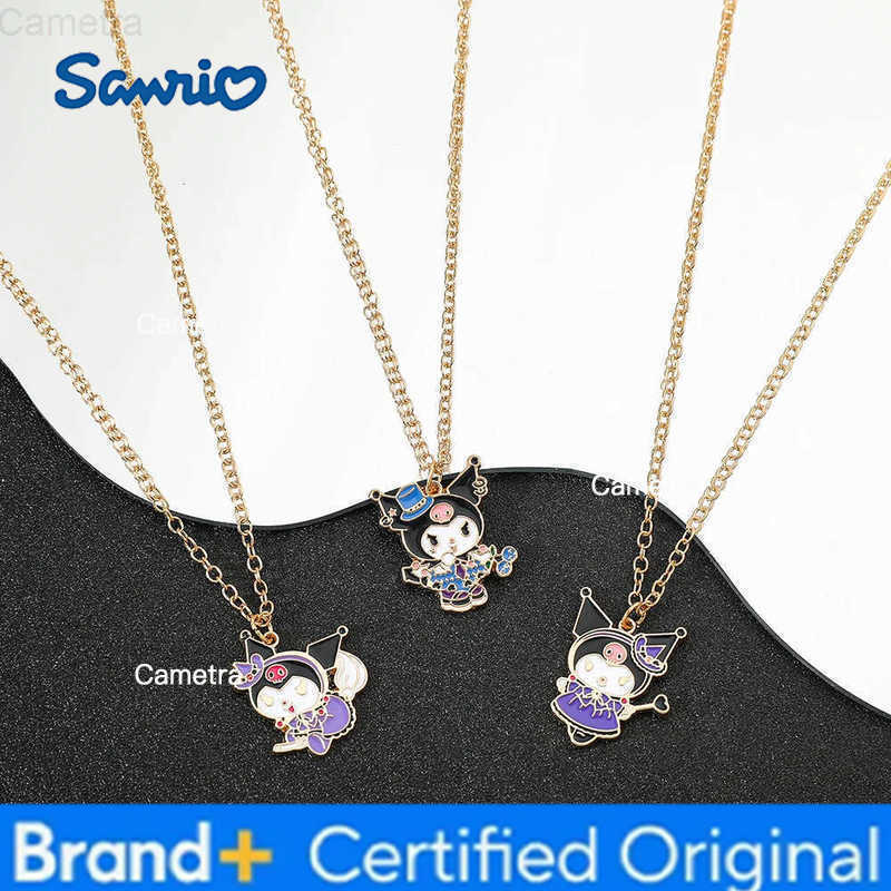 Sanrio 5pcs/set Kuromi Anime Cartoon Pendant Necklace Sweet Girl Clavicle Chain Fashion Cute Necklace Gift H251229