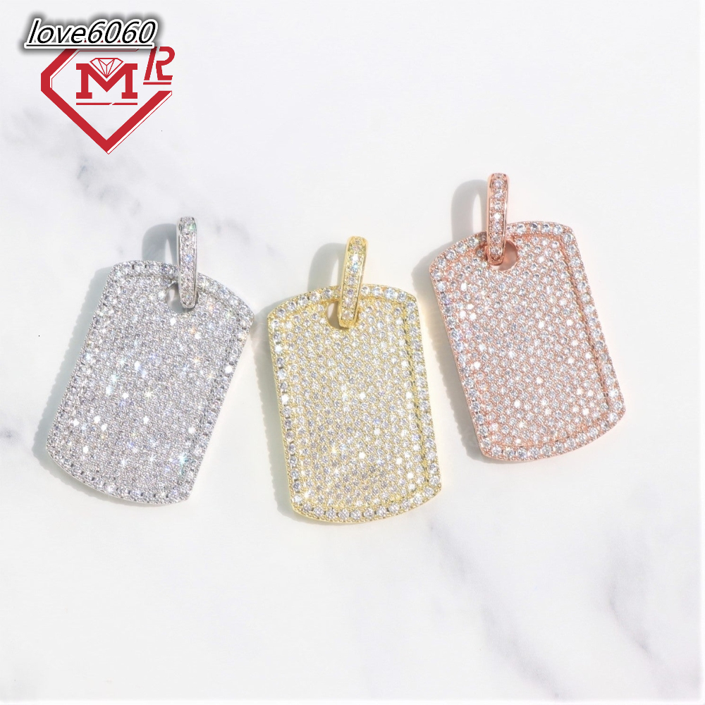 Hiphop Custom Moissanite Pendant Shield Iced Out D Vvs Moissanite Diamond S925 Moissanite Pendant