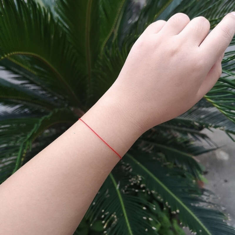 Leather Autumn Mourning Ultra-fine Rope Zodiac Year Red Spring Buckle Bracelet Small Couple Exquisite Gift Cross-border