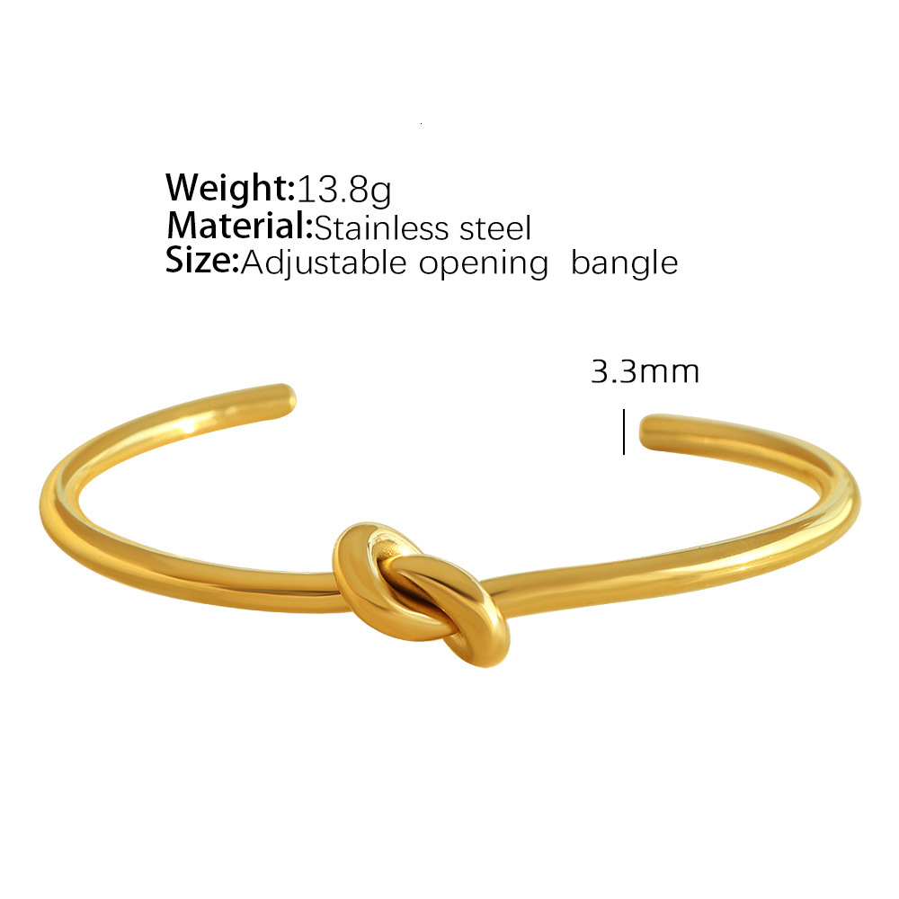 Luxury Brand Designer Jewelry Unique Retro Fashion Geometric Steel Open Bracelet For Women, Braided Knot C-Shaped Bracelet, Niche Design New Model