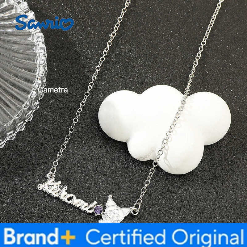 Sanrio Anime Cartoon Kuromi Pendant Necklace Sweet Girl Clavicle Chain Fashion Cute Necklace Gift H251229
