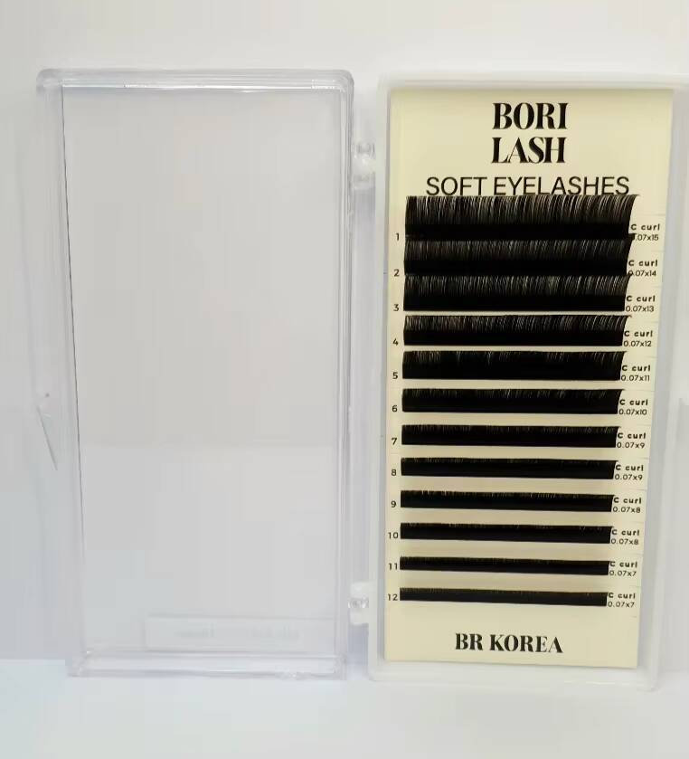 best quality handmade Soft Eyelashes skin friendly and comfortable ultra light comfortable to wear all day BORI KOREA