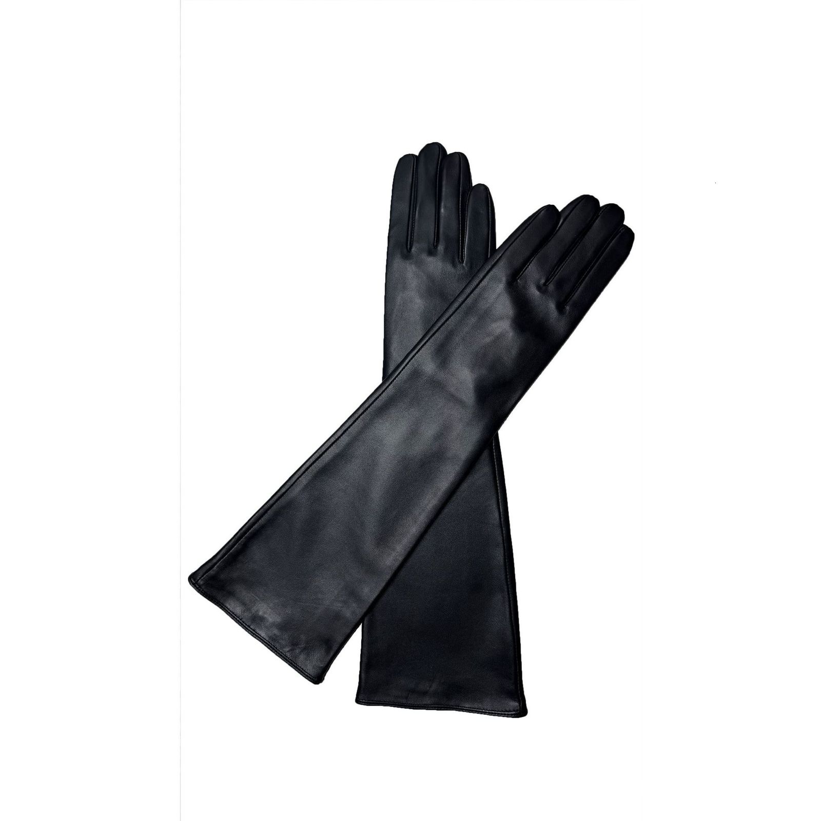 Long gloves winter sheepskin gloves womens genuine leather gloves womens long sleeves brown womens fashion 241105