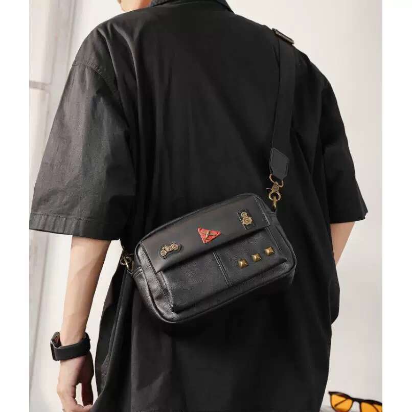 New Bag Men Youth Retro Square Simple Shoulder Trendy Brand Envelope Crossbody Bag Small Backpack For Men High Quality Luxury Bag