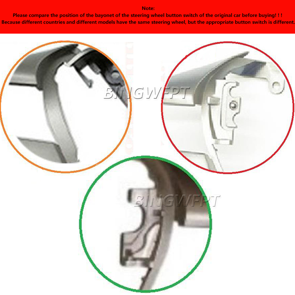 High Quality Car Steering Wheel Cover For Honda Fit City 2008 - 2014 Audio Radio Switch Buttons Frame