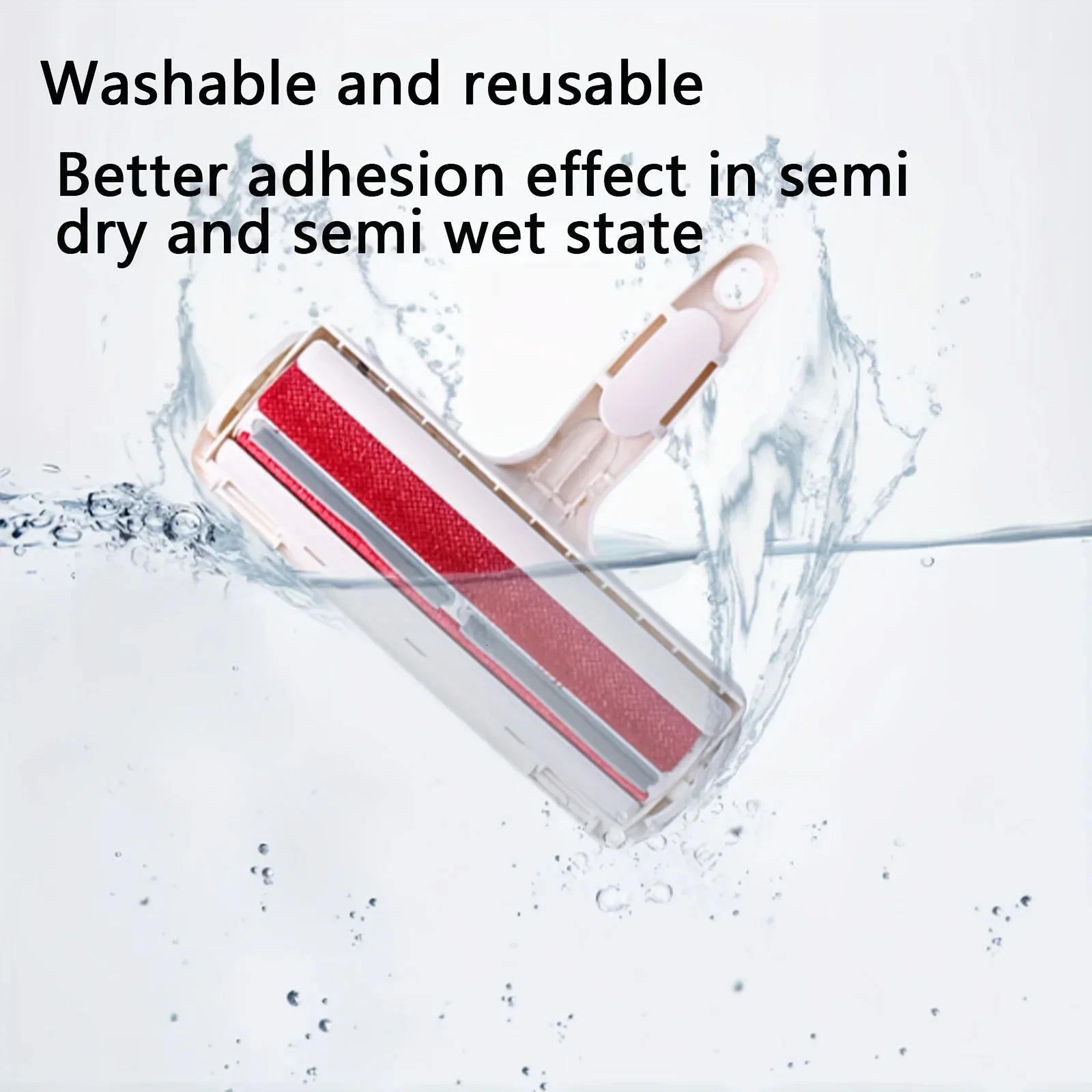 Cat Hair Removal Brush Large Pet Fluff Roller Portable Washable Cat Dog Lint Furniture Sofa Cleaning Tool Reusable Self-cleaning 251219