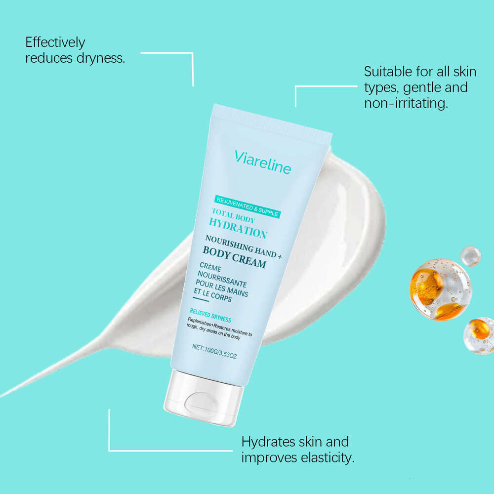 Viareline Moisturizing Lotion Gentle Hydrating Nourishing Skin Evening Body Care Cream