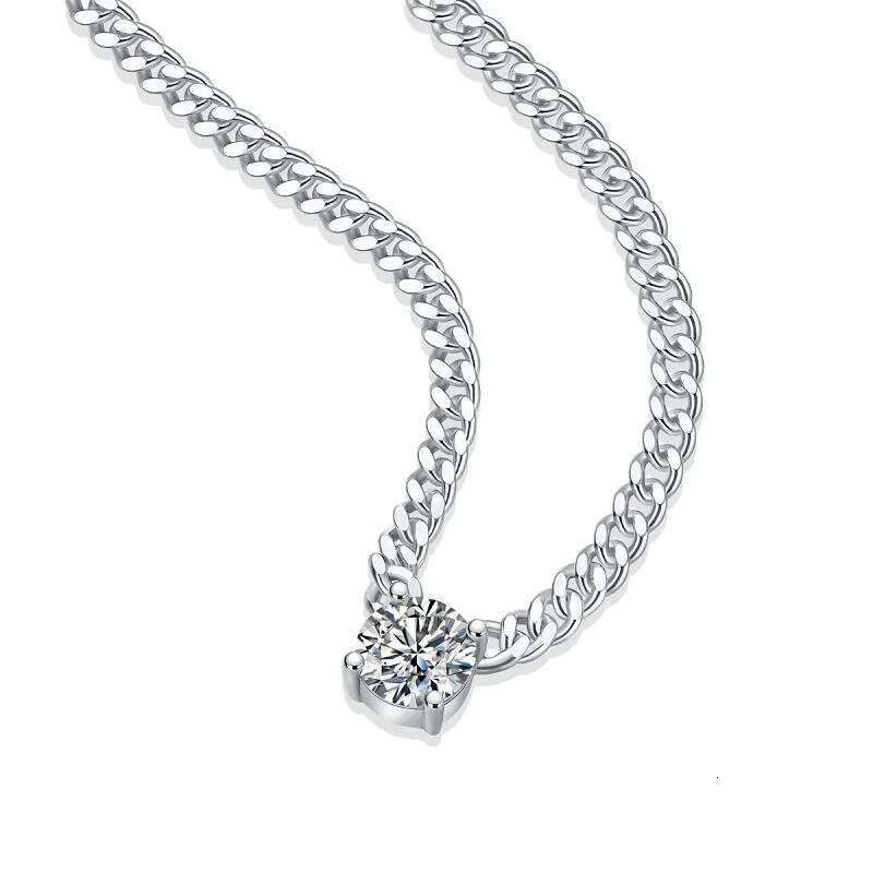 1-3ct Moissanite Dia Woman Pendant Sier For Women Chains Party Bridal Fine Jewelry 925sterling Silver Necklace f87