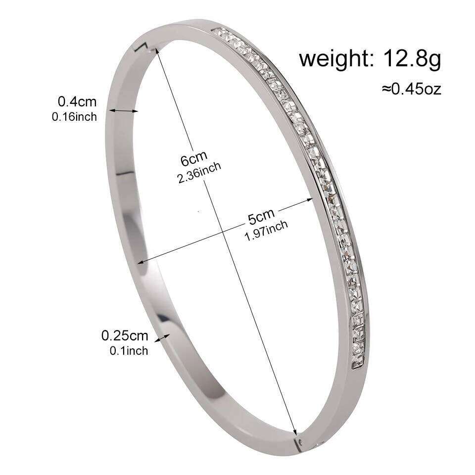 ZAKOL 5/1pcs Creative Stainless Steel Four-leaf Flower Bracelet Set for Women Buling Zirconia Inlaid Fashion Stackable Jewelry