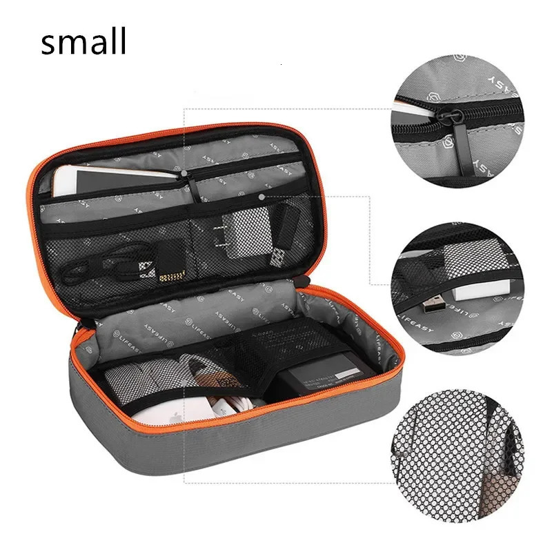 USB Portable Travel Digital Storage iPad Gadget Organizer Cables Electronic Mobile Charger Disk Carry Data Flash Bag Headset 251224