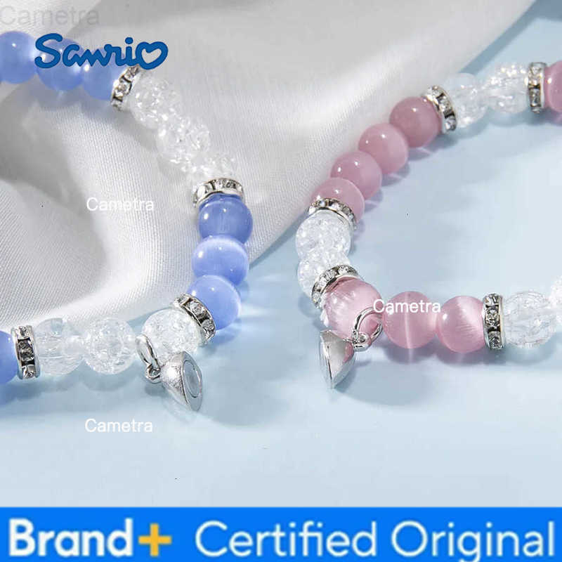 Sanrio Cartoon Cat Spider Kitty Bracelets Matching Heart Magnetic Attract Charm Friendship Bracelets Gift for Couples Halloween Jewelry H251229
