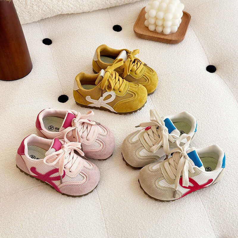 Children's Forrest Gump 2025 Spring and Autumn New Korean Style Girls' Breathable Mesh Sneakers Boys' Soft Sole Running Shoes