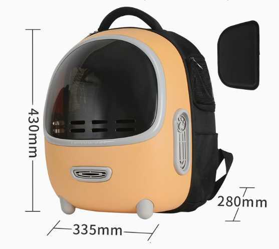 Pet travel bag - Portable cat bag - Cat breathable space capsule - Dual-shoulder pet bag - Large-capacity cat bag H251229