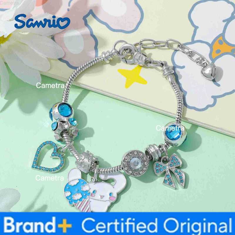 Sanrio Cinnamoroll Figure Inspire Bracelet Sweet Cartoon Rhinestone DIY Accessory for Girl Birthday Jewelry Gift H251229