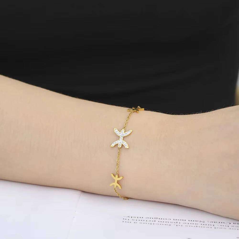 EUEAVAN 1pc Berber Symbol Charm Bracelet African Ethnic Tribe Religious Stainless Steel Bracelets for Woman Amulet Jewelry Gifts 25H1229