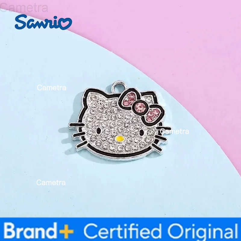Sanrio 10pcs Hello Kitty Necklace Silver Color Layer Shining Bling Women Clavicle Chain Elegant Charm Wed Pendant Jewelry Gift H251229
