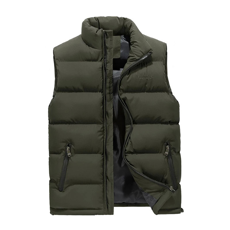 Men Vest Winter Jacket Casual Coat Warm Sleeveless Jackets Fashion Male CottonPadded Windproof Outdoor Climbing Outwear 251225