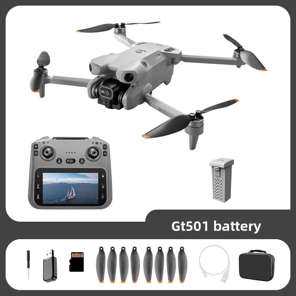 GT50 Remote Control Large Screen HD Aerial Photography Brushless Obstacle Avoidance Quadcopter Toy Aircraft Drone Kuhangxin