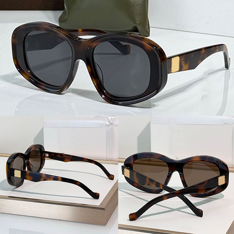 2026SS New Luxury Beveled Pentagon sunglasses 40181 LW classic beveled thick acetate framework design men women Casual Sunglasses Size 51-19-140MM
