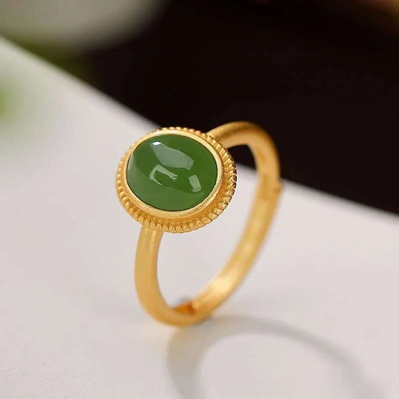 Designer Jewellery High Quality Adjustable Court Style Ring Gold Plate Finish Imprinted Amethyst Gemstones Textured Elegant Gift Jewelry